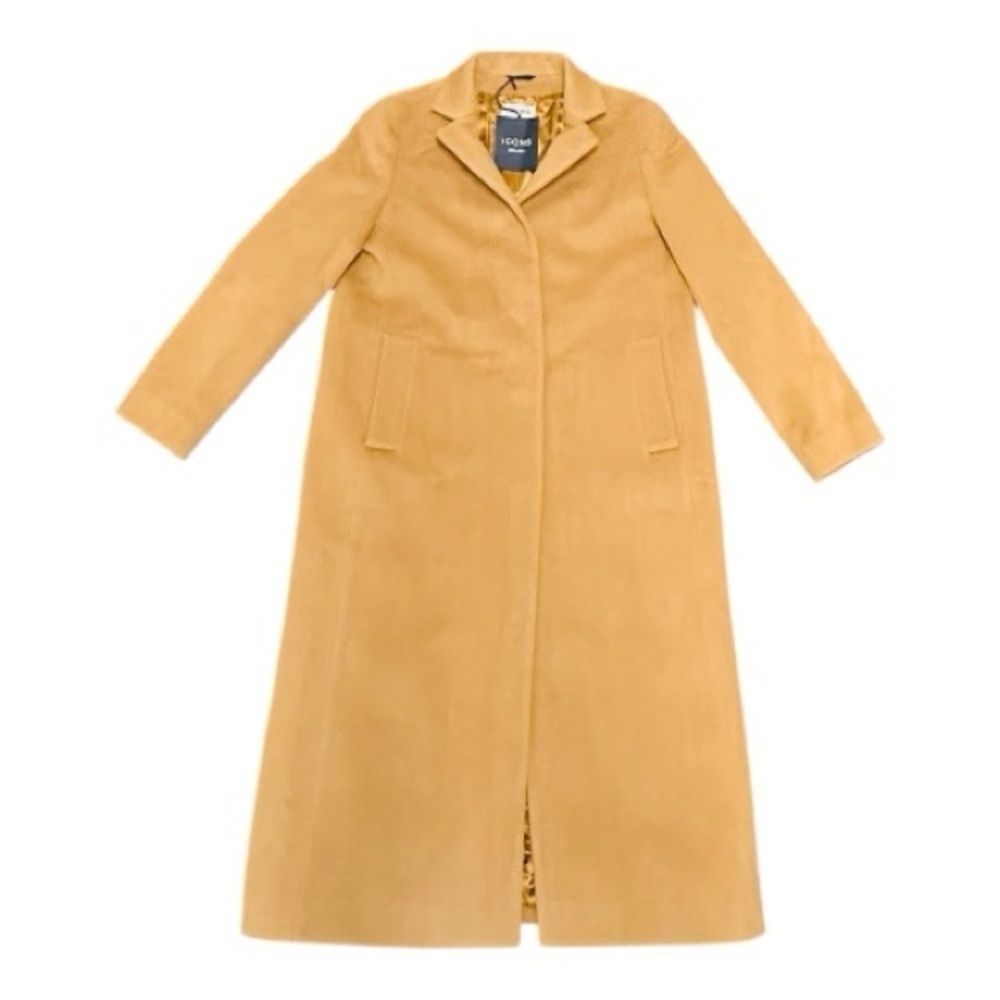 ICONS By Cinzia Rocca Wool Blend Tan Long Coat